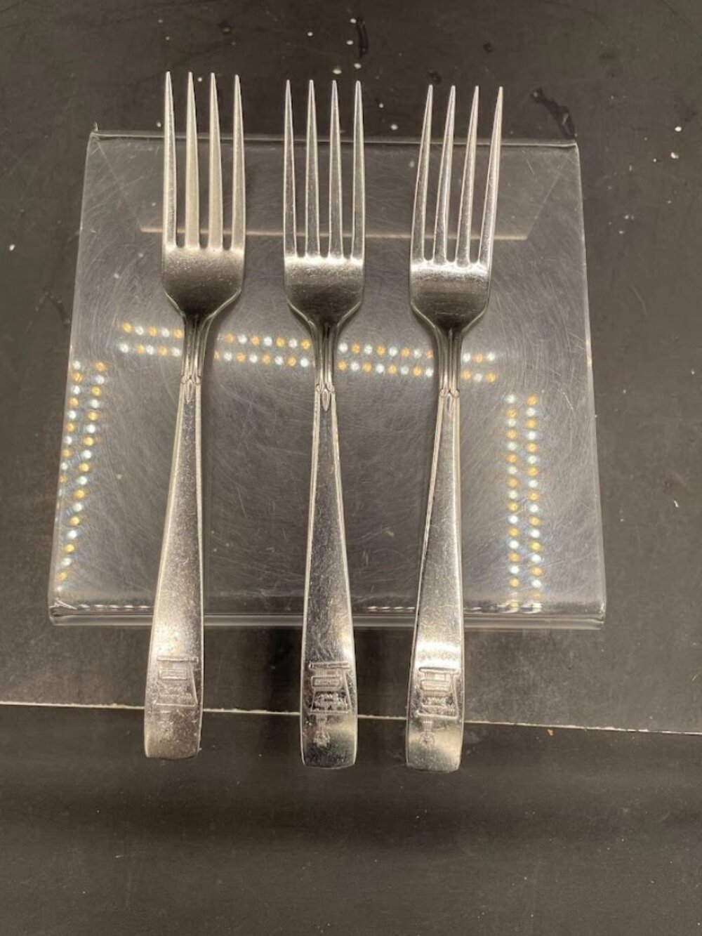 Lot of 3 Innkare Holiday Inn Vintage Forks Flatware Hotel Motel Souvenirs